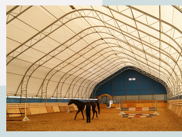 Строительство конных манежей в Пушкине