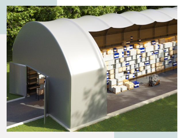 Тентовые ангары в Пушкине