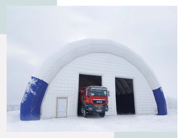 Мобильные ангары в Пушкине