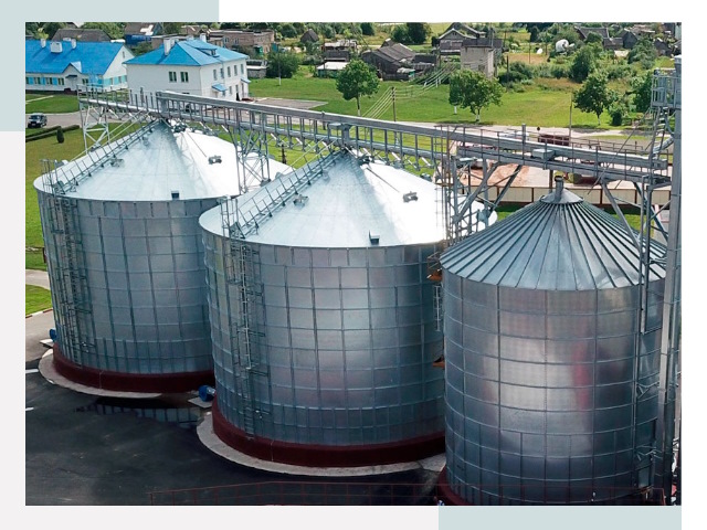 Металлические силосы в Пушкине