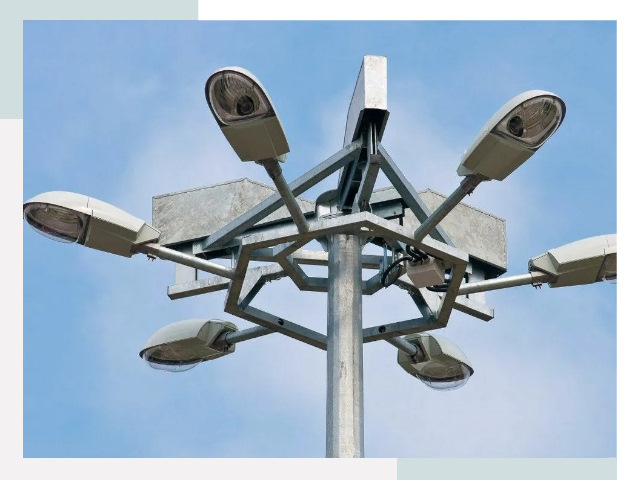 Монтаж осветительных мачт в Пушкине