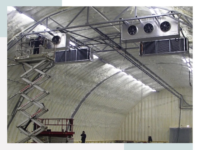 Оснащение ангаров в Пушкине