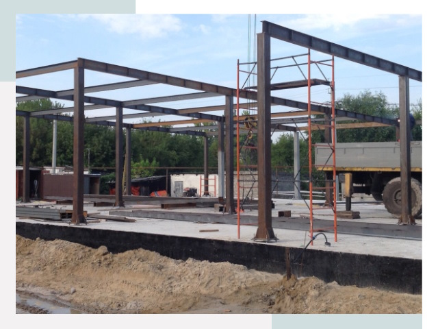 Фундамент для ангаров в Пушкине