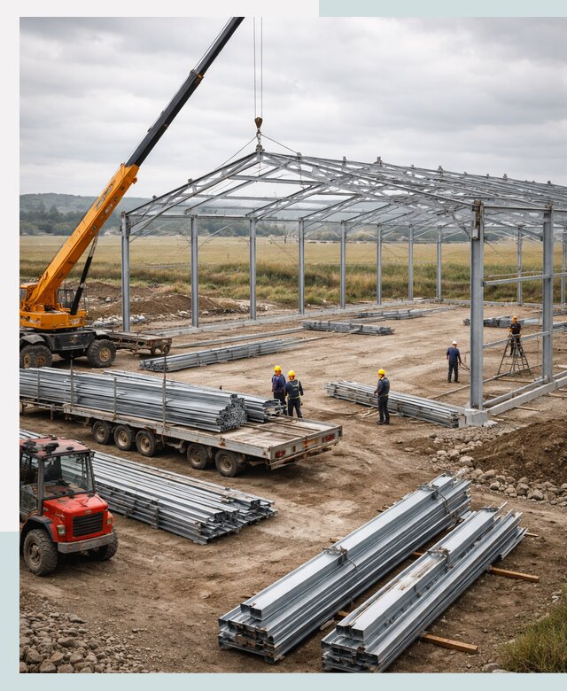 Строительство ангаров для сельхозтехники в Пушкине под ключ