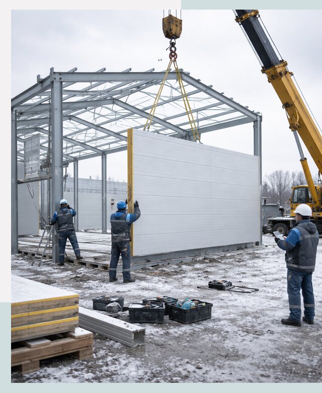 Строительство холодильных складов под ключ в Пушкине