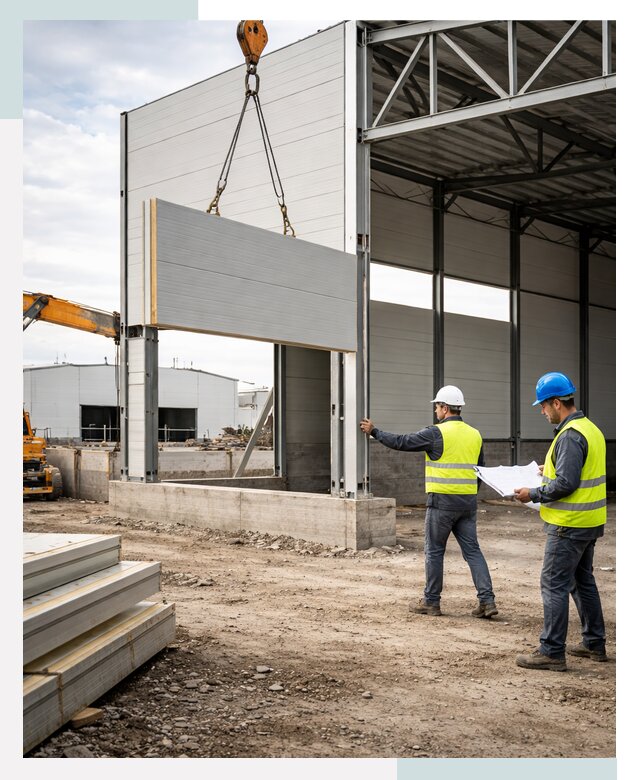 Склад из сэндвич панелей под ключ в Пушкине от 10276 р. | СтальСтрой-Пшн