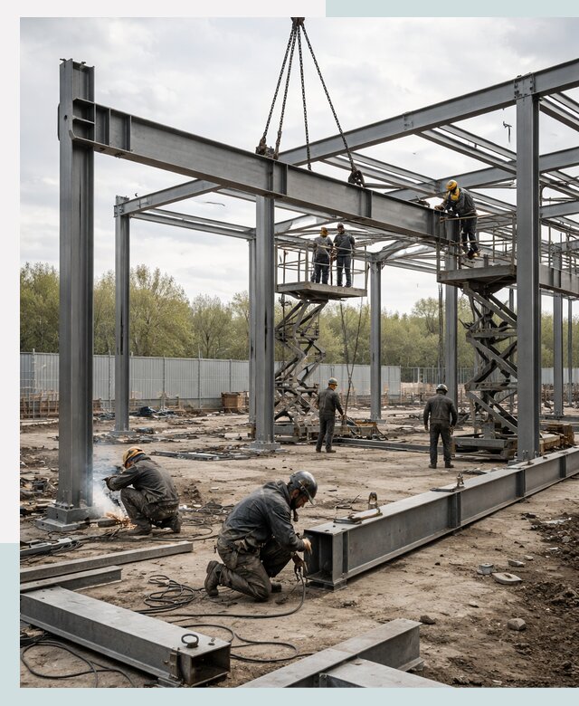 Строительство выставочных павильонов из металлоконструкций в Пушкине